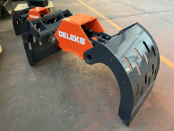 pinza selezionatrice per miniescavatori gru o caricaletame mod dkp 15