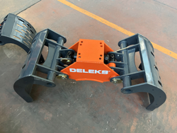 pinza selezionatrice per miniescavatori gru o caricaletame mod dkp 15