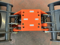 pinza selezionatrice per miniescavatori gru o caricaletame mod dkp 15