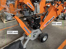 biotrituratore a scoppio professionale per la produzione di cippato mod dk 500 bs