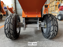 biotrituratore a scoppio professionale per la produzione di cippato mod dk 500 bs