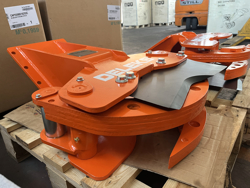 cesoia forestale pinza per tronchi miniescavatori mod cf 11