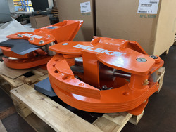 cesoia forestale pinza per tronchi miniescavatori mod cf 11r