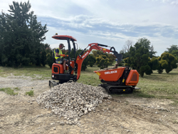 minidumper motore kubota m8000rk