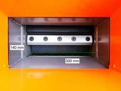 biotrituratore a scoppio professionale per la produzione di cippato mod dk 800 lf