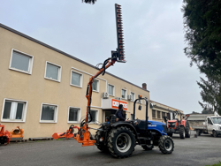 braccio decespugliatore idraulico con barra falciante potasiepi per trattore mod falco