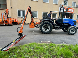 braccio decespugliatore idraulico con barra falciante potasiepi per trattore mod falco