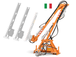 braccio decespugliatore idraulico con barra falciante potasiepi per trattore mod falco