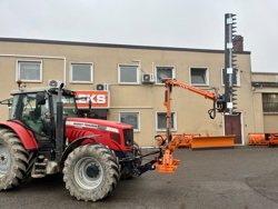 braccio decespugliatore idraulico con barra falciante potasiepi per trattore mod falco h