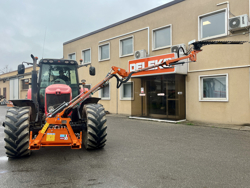 braccio decespugliatore idraulico con barra falciante potasiepi per trattore mod falco h