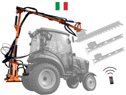 braccio decespugliatore idraulico con barra falciante potasiepi per trattore mod falco hw
