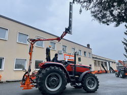 braccio decespugliatore idraulico con barra falciante potasiepi per trattore mod falco hw