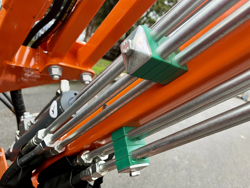 braccio decespugliatore idraulico con barra falciante potasiepi per trattore mod falco hw