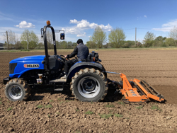 erpice rotante con rullo per trattore kr 210