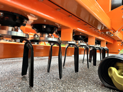 erpice rotante con rullo per trattore kr 210