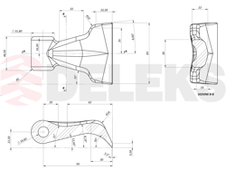 trincia laterale giraffa150 per trattori in frutteto e argini deleks