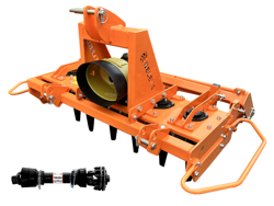 erpice rotante con rullo per trattore kr 120r