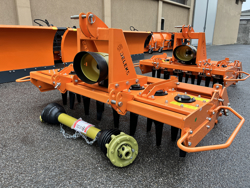 erpice rotante con rullo per trattore kr 160r