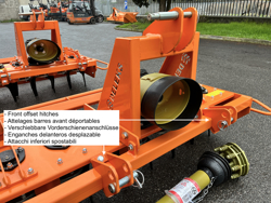erpice rotante con rullo per trattore kr 160r