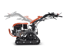 motocoltivatore cingolato deleks motore loncin420cc