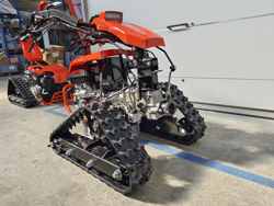 motocoltivatore cingolato deleks motore loncin420cc