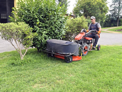 rm100 piatto con raccolta motocoltivatore deleks