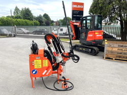 braccio decespugliatore idraulico per trattore trincia o barra tosasiepi mod merlo