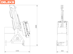 braccio decespugliatore idraulico per trattore trincia o barra tosasiepi mod airone