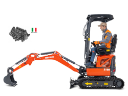 miniescavatore compatto motore kubota s100a