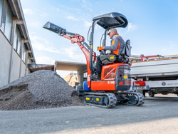 miniescavatore compatto motore kubota s100