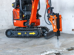 miniescavatore compatto motore kubota s100